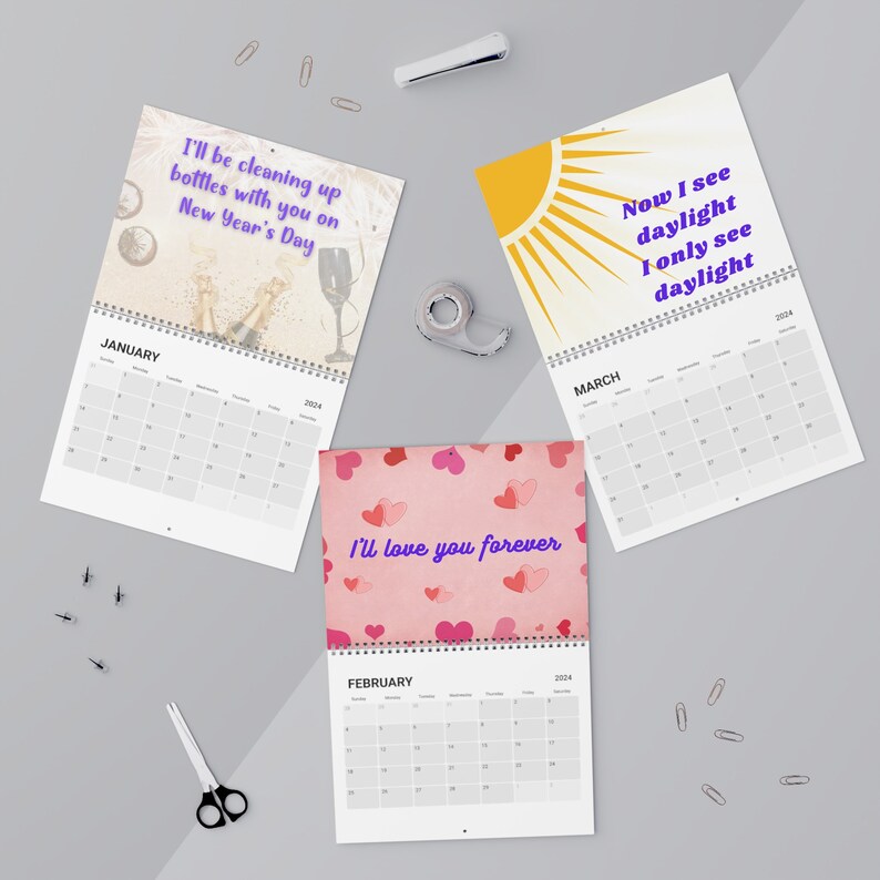My 2024 Era Wall Calendar 2024 Etsy