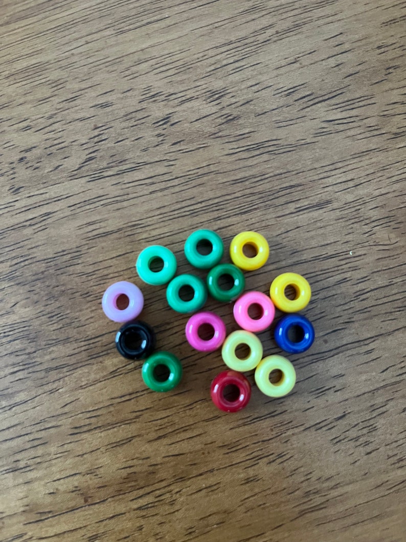 Hand Crocheted Sensory Toy Fidget Stim Keychain With Beads to Relieve