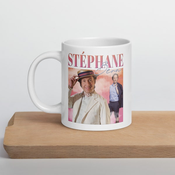 Mug blanc Stéphane Bern Style 90s