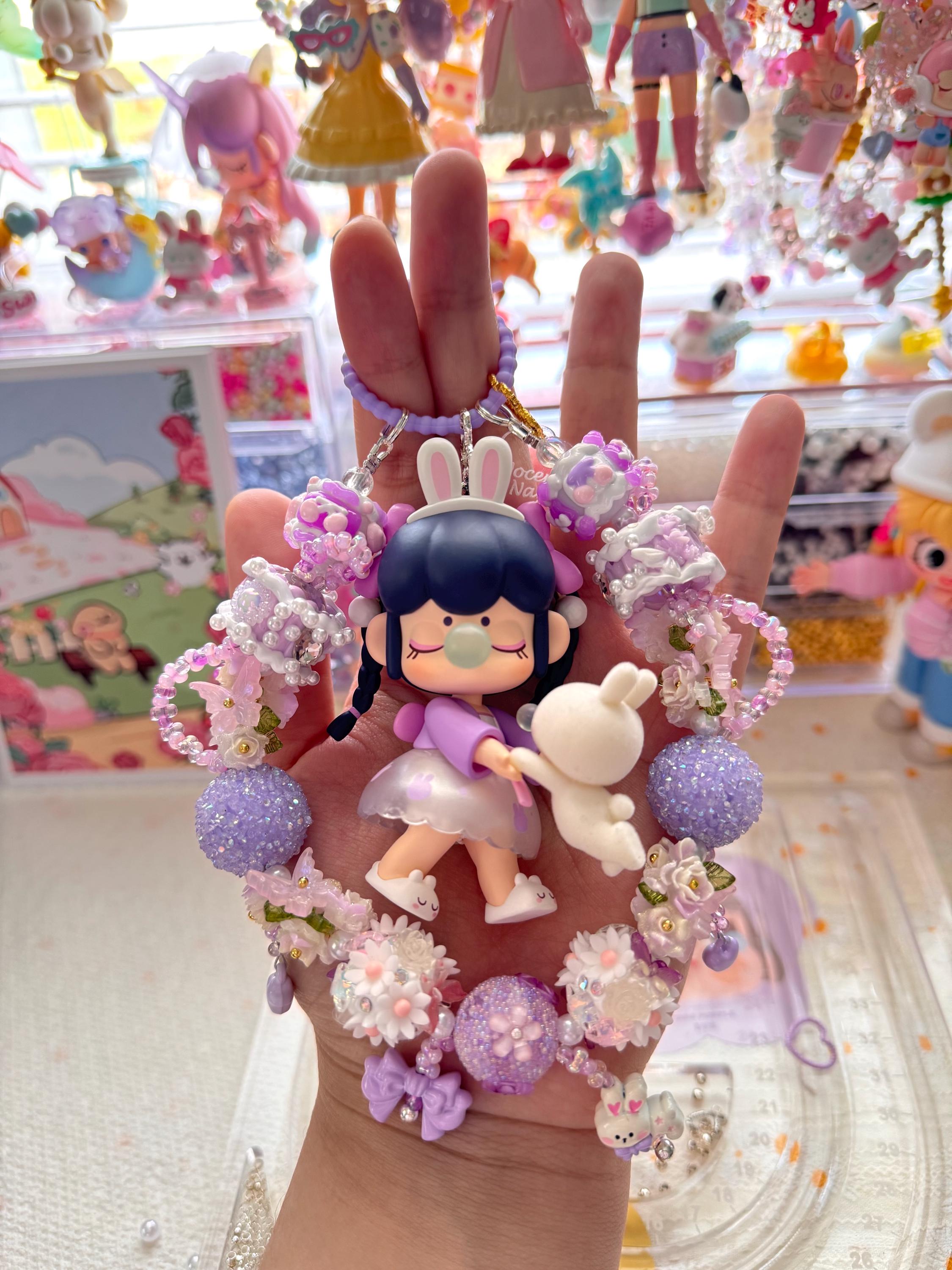Bag Charm With Blindbox Figure Popmart Skullpanda Nanci