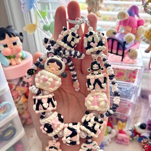 official popbean popmart handmade keychain bagcharm