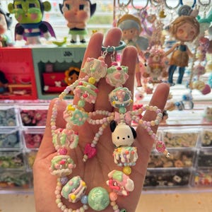 popmart sanrio skull panda dimoo sweet bean handgemachter Schlüsselanhänger oder Handyanhänger