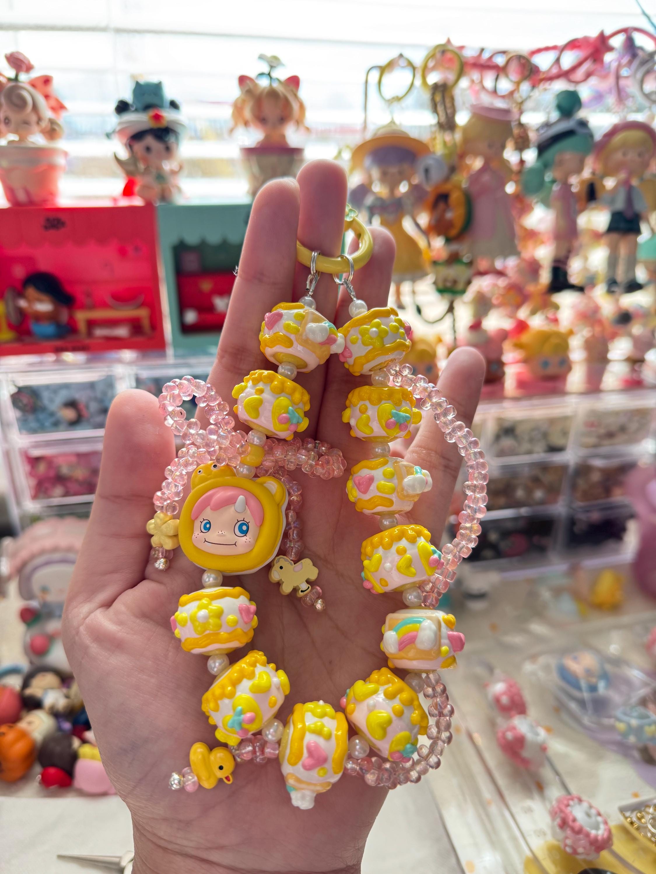 Official Popmart Popbean Macarons Handmade Keychain