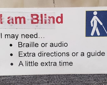 Blind and DeafBlind Social Access Cards