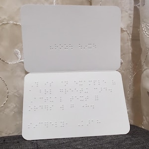 Custom Braille Greeting Card, Plain, All-Occasion