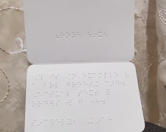Custom Braille Greeting Card, Plain, All-Occasion