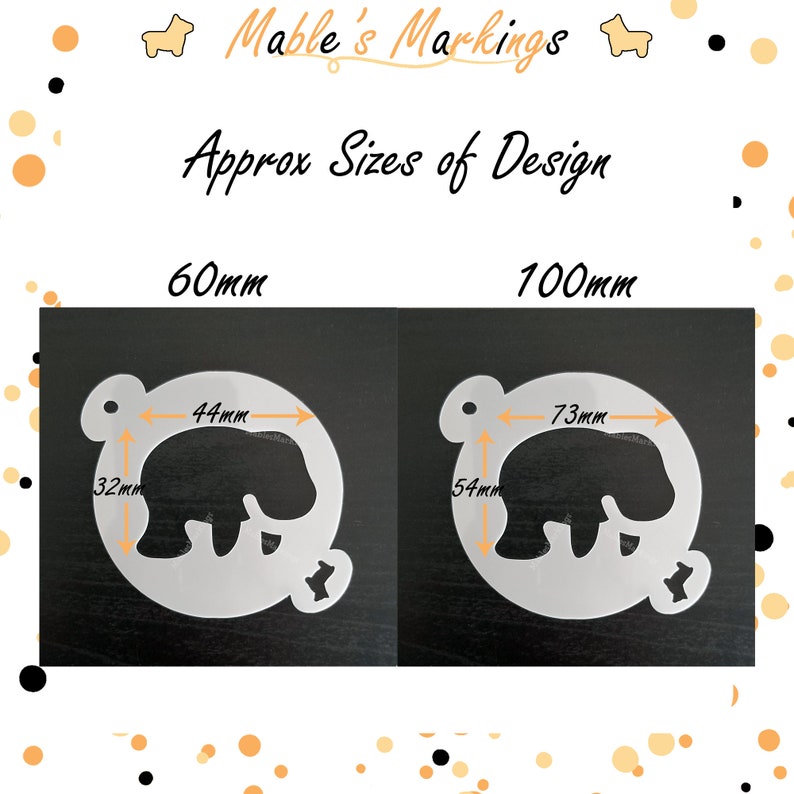 Manatee Stencil // Sea Creature Face Paint // 60mm 100mm Mylar - Etsy