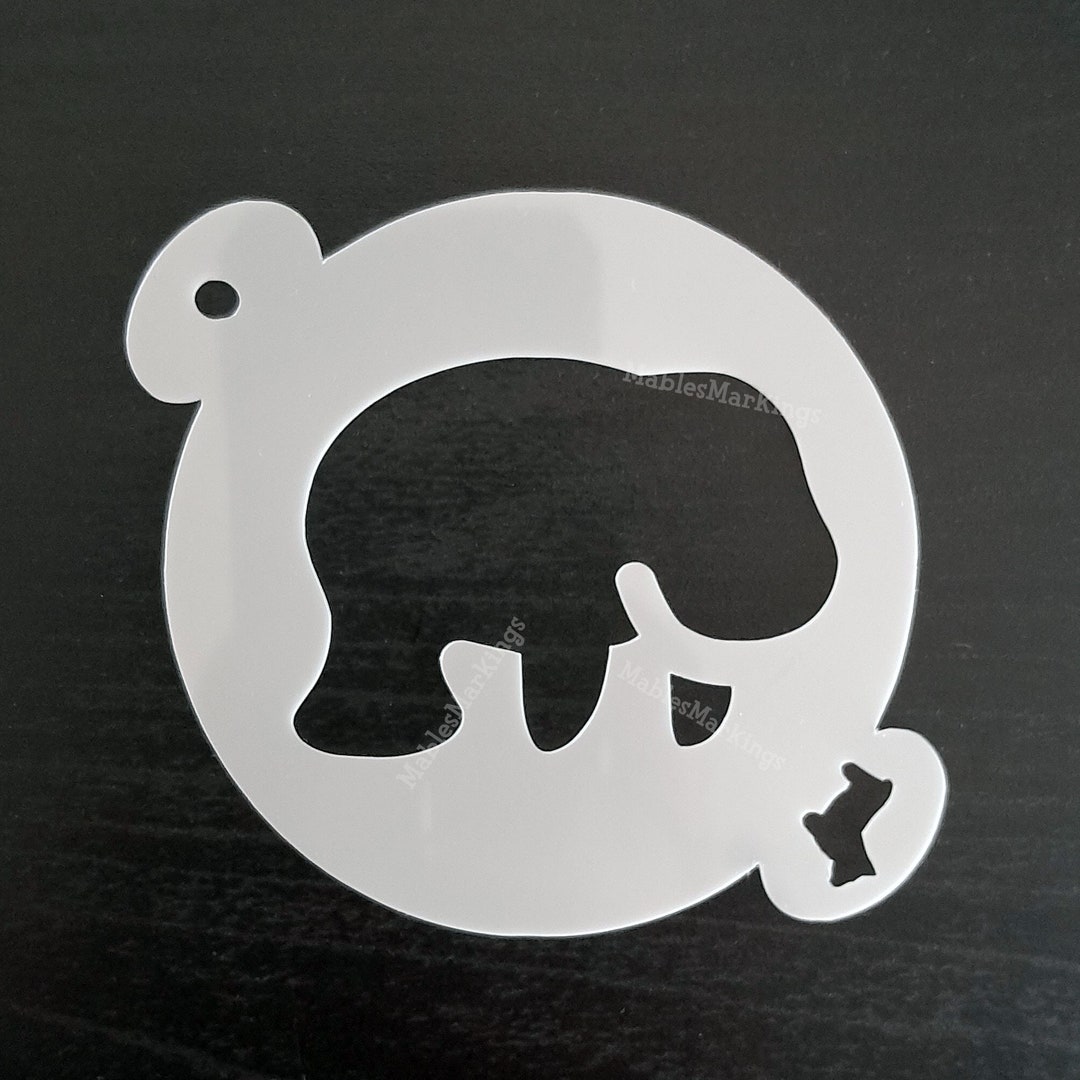 Manatee Stencil // Sea Creature Face Paint // 60mm 100mm Mylar - Etsy