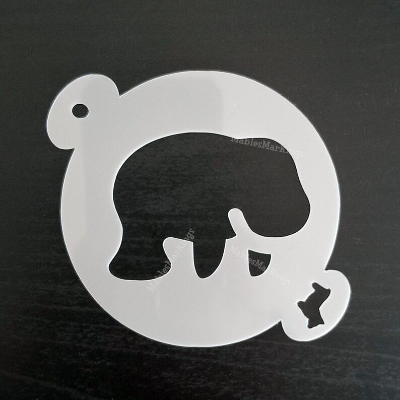 Manatee Stencil // Sea Creature Face Paint // 60mm 100mm Mylar - Etsy