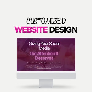 Individuelles Website Design, Landing Page, Komplettes Set