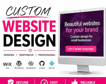 Custom Website Design, Landing Page, Full Setup