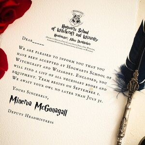 Hogwarts Acceptance Letter, Custom Magical Acceptance Letter, Fandom ...
