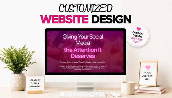 Custom Website Design, Landing Page, Full Setup