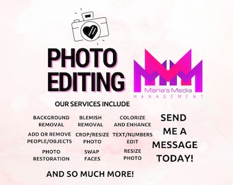 Photo Editing Service, Custom Photo editing, Photoshop service, Wedding photo editing services, Remove people from photos, photo restoration