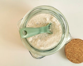 Pojemnik na proszek do prania z recyklingowanego szkła | Korkowa pokrywka, 1000 ml