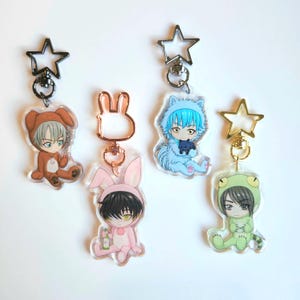 +Nitro + Chirale Chibi Schlüsselanhänger | Slow schadet Towa | Dramatischer Murder Aoba | Togainu no Chi Akira | Süßer Pool Youji