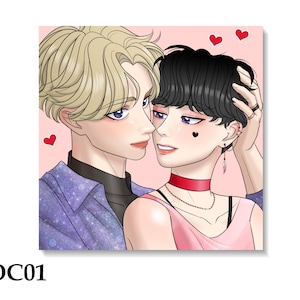 A Mark That Lasts Forever Makoto and Shun Art Prints | OC | BL webcomic | yaoi manga