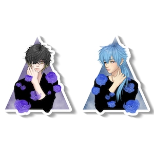 Aoba & Towa Stickers | Nitro + Chiral | Slow Damage | Dramatical Murder | Fan Art