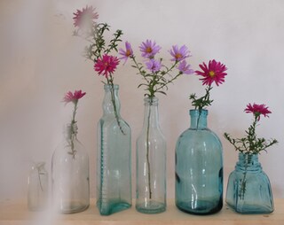 Set 6 Vasi In Vetro A Forma Di Zucca Per Fiori: Centrotavola Vintage Per Matrimoni, Casa E Regali - Piccoli Vasi Per Boccioli