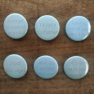 Badge 38mm, dos épingle métal, humoristique, mais pas que..., Tata Spag