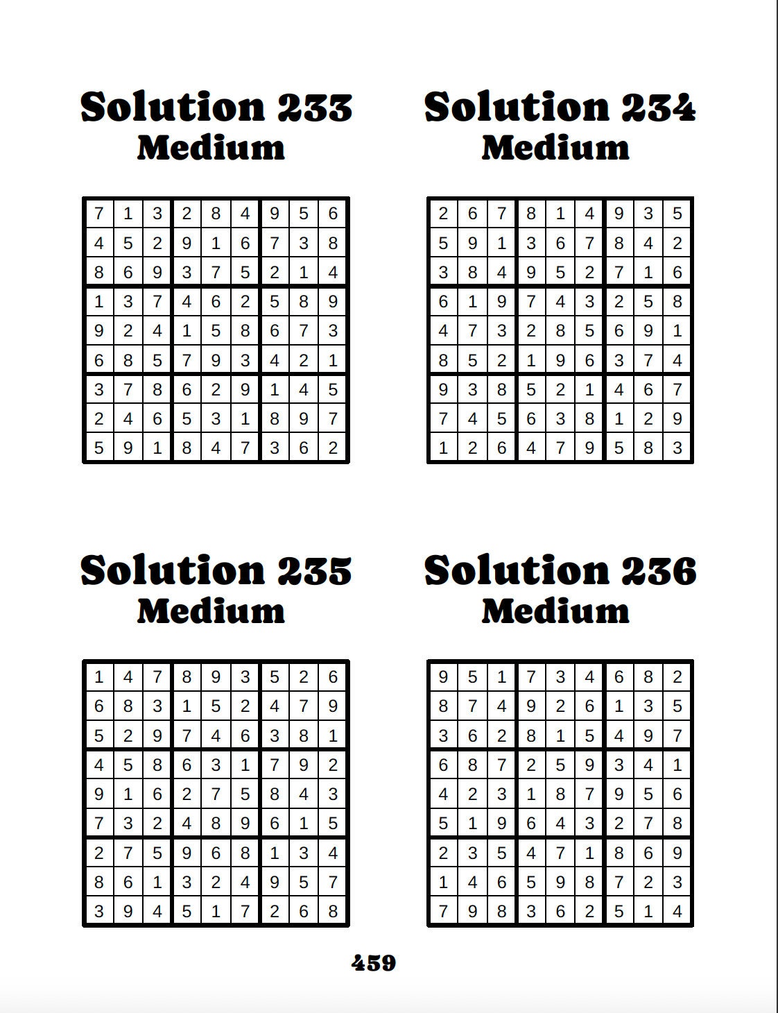 Large Print Sudoku | 400 Printable Sudokus With Solutions | Very Easy ...