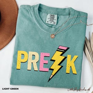 Comfort Colors® Pre-K Teacher Shirt, Pre-K Squad, Preschool Crew, PreK Teacher Shirt, Pre-K Teacher Team Shirts, PreK TShirt, Pre K T-Shirt