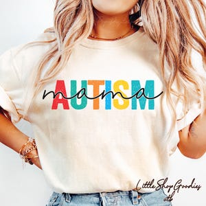 Mama Autism Awareness T-shirt, Autism Month Shirt, We Wear Blue Awareness Shirt, Autism Mama Awareness Month Tee