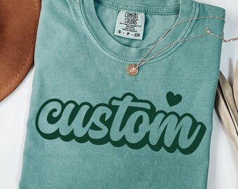 Camiseta personalizada con colores cómodos, camiseta personalizada, colores cómodos, texto personalizado, camiseta personalizada, camiseta personalizada, regalo personalizado