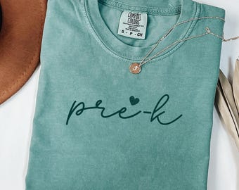 Comfort Colors® Pre-K Lehrer-Shirt, Pre-K Squad, Vorschul-Crew, PreK Lehrer-Shirt, Pre-K Lehrer-Team-T-Shirt