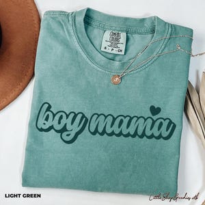 Comfort Colors® Boy Mom Shirt, Boy Mama Shirts, Mom Tee, Pregnancy Announcement Boy, Mom Life Shirt, Mothers Day Gift, Cute Mom Gift