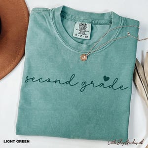 Comfort Colors® Zweite Klasse Lehrer Shirt, 2. Klasse Lehrer Shirt, 2. Klasse T-Shirt, Zweite Klasse TShirt, Grundschule, Lehr-T-Shirt