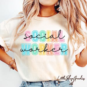 Comfort Colors® Social Worker Gifts, Social Worker Shirt, Gift For Social Worker, School Counselor, Therapist Shirt, MSW LSW Social Worker
