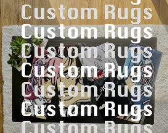 CUSTOM Keyboard Rugs | Anime Wall Hanging | Wrist Rug | Made to Order | Gift Idea For Her For Him