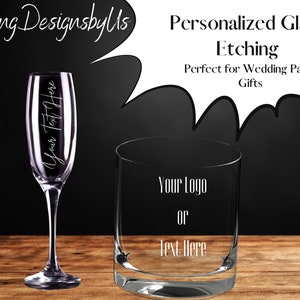 Custom Wedding Party Glasses
