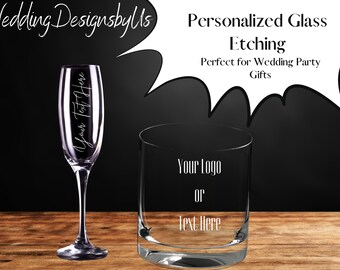 Custom Wedding Party Glasses