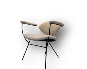 Lounge Chair by Joseph Cicchelli for Reilly Wolf - New Boucle Fabric - Mid-Century Modern