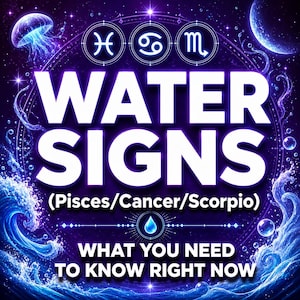 Segni d'acqua Mini lettura Quasi personale Messaggi psichici in giornata - Cosa DEVI sapere - Lettura energetica psichica – Messaggi intuitivi