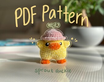 Sprout Duckie Virkmönster: Amigurumi-leksak (PDF-mönster)