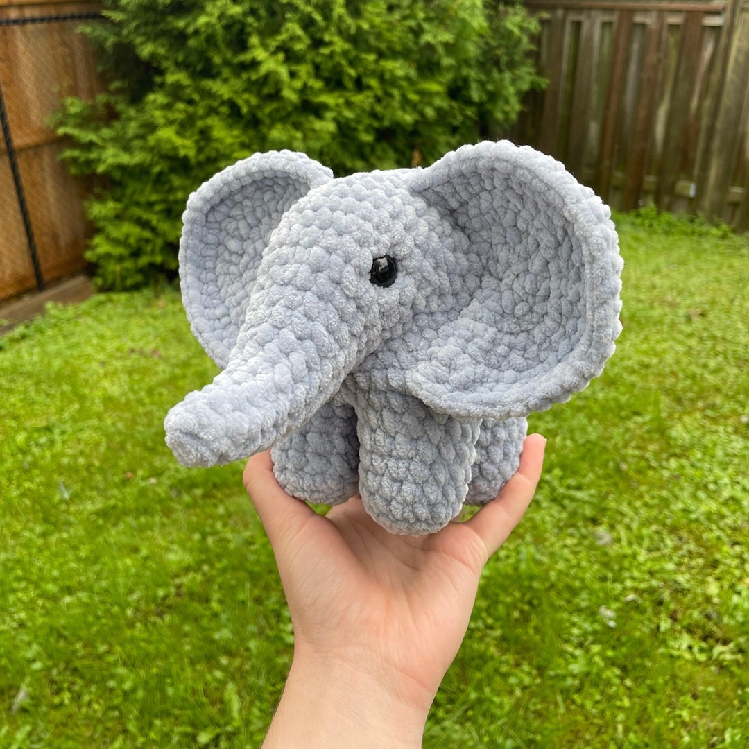 Baby Elephant Crochet Plushie Handmade Crochet Elephant Etsy