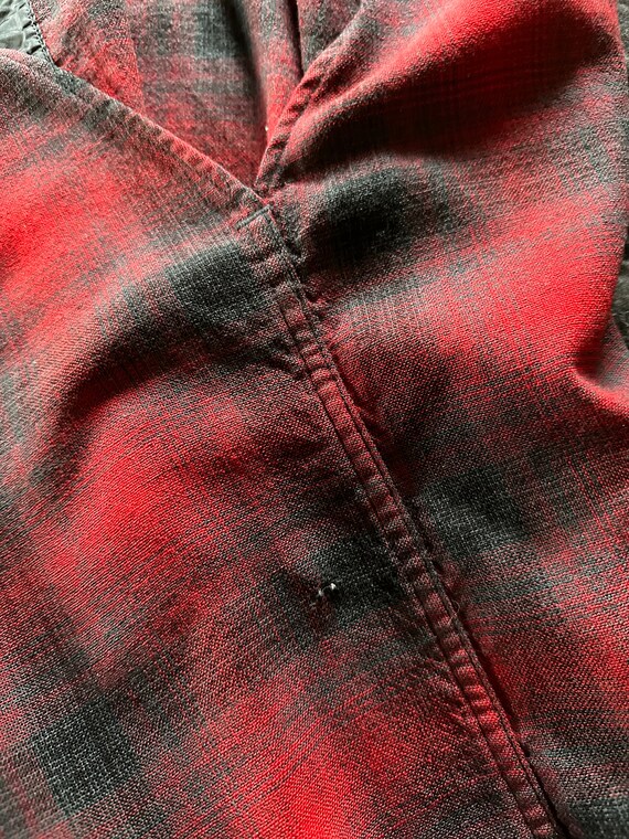 Vintage 50's Pendleton Check Pattern Wool Shirt Made in USA Men's M Size /eaa511417