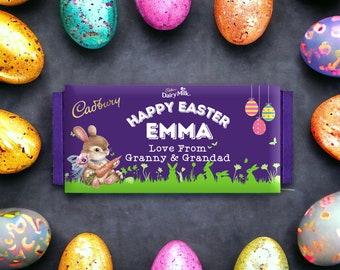 Easter Gift - Personalised Dairy Milk Chocolate Bar —An Easter Gift They'll Never Forget!