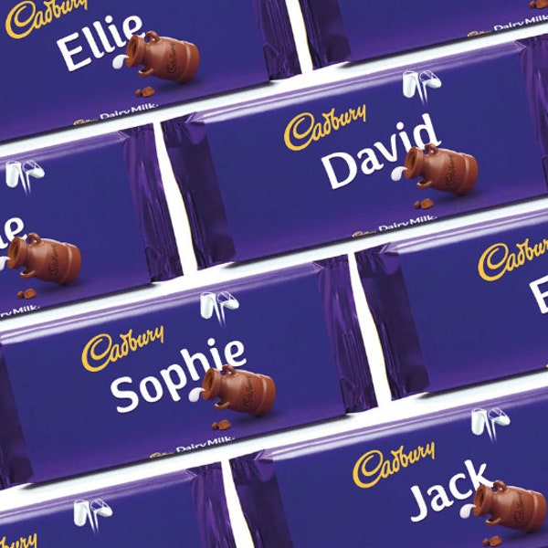 Personalised Dairy Milk Chocolate Bar With Wrapper