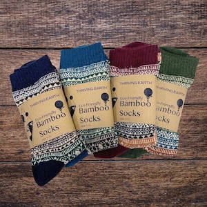 Thriving Earth: Breathable Bamboo Socks - Eco-Friendly Footwear for Conscious Living - Soft & Sustainable