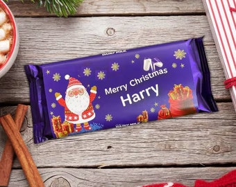 Personalised Christmas Chocolate Bar - Dairy Milk For All The Family