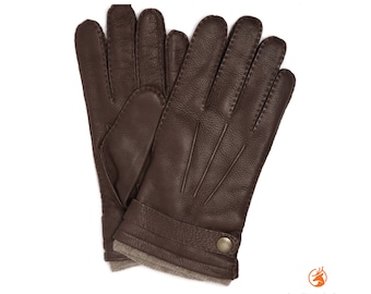 Authentic Scottish Glen Ogal Handmade Deer Skin Leather Gloves - Luxurious Gift Box Included - Perfect Elegant Gift