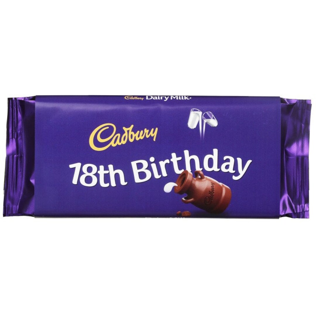 Cadbury Dairy Milk Chocolate Wrapper Happy 18th Etsy Australia