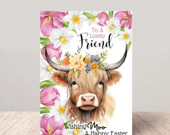 Highland Cow Easter Cards For All The Family
