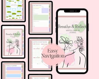 Mental Health Journal, Digital Planner, iPad Planner, Daily Weekly Monthly Planner, Undated Planner, Notability Planner, 2025 Planner Bundle