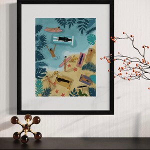 Illustrazione “Costume Morale” | Stampa artistica | Figura femminile | Paradosso culturale | Arte moderna 27x35 cm
