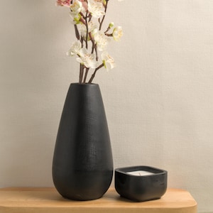 Handmade Flower Vase, Concrete Bud Vase